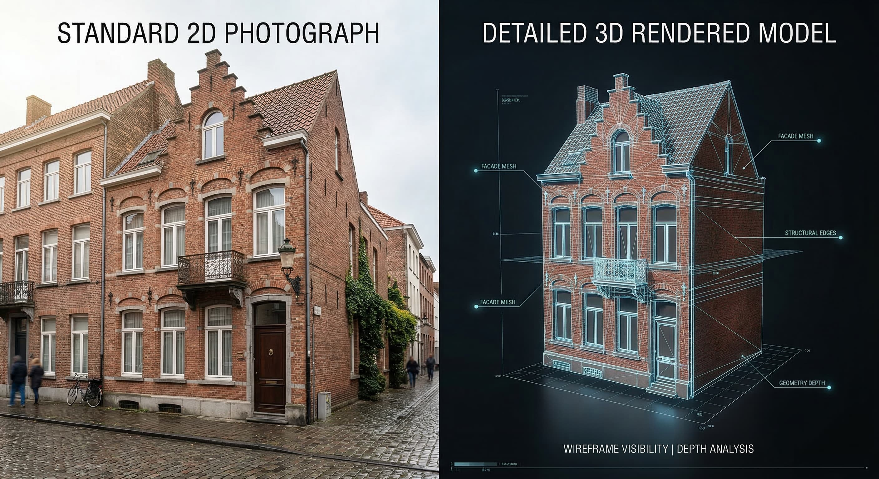 Voor en na — foto naar 3D